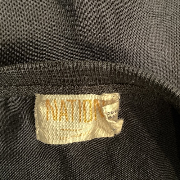 Nation LTD Black Short Sleeve Top, Size XL - Picture 2 of 5